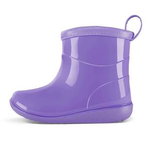 lot 6434 image: K KomForme Toddler Rain Boots Baby Easy-on Rain Shoes for Boys and Girls Waterproof Lightweight Outdoor,Size 8 Toddler,Purple
