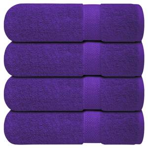 lot 6435 image: Infinitee Xclusives Luxury 100% Ring-Spun Cotton Bath Towels Set of 4 (27x54 inches) �� Soft, Absorbent & Quick-Drying Towels for Bathroom, Gym, Spa & Hotel Use (Profound Purple, Bath Towels)