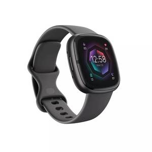 lot 6441 image: Fitbit Sense 2 Advanced Health and Fitness Smartwatch with Stress and Sleep Tools - 3-Month Google Health Premium Membership Included - ECG App, SpO2, 247 Heart Rate, and GPS - Shadow GreyGraphite