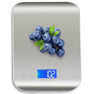 lot 10000 image: WIWUE GUO Food Scale, Kitchen Scale, Weight Scale Grams and Ounces for Weight Loss, Baking, Cooking, Keto and Meal Prep, LCD Display, 304 Stainless Steel