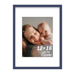 lot 10039 image: An&He 12x16 inch Picture Frame, Deep Blue Simple Photo Frame for Decorative Artwork, Suitable for Tabletop, Desk, Bookshelf and Wall Display, Photo Gallery Decor