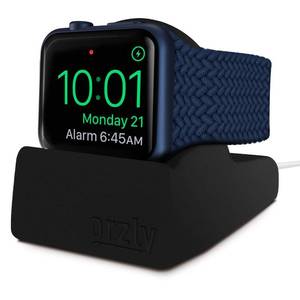 lot 10048 image: Orzly Elegant Apple Watch Charger Stand Apple Watch for All Series Ultra 49mm 2025 Series 10 4642mm 987 45 41mm SE2SE654 4440mm 321 4238mm Durable TPU - Gift Boxed - Black