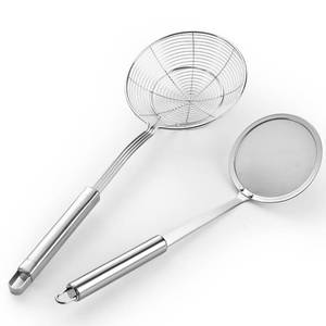lot 10066 image: 5.3 Inch Spider Strainer With Mesh Fatsoff Soup Scoop,Slotted Spoon For Cooking,Fat Skimmer Spoon For Kitchen Fryer Basket
