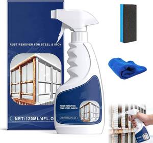 lot 10492 image: Rust Remover Spray for Metal, Powerful Rust Remover Heavy Duty Metal Cleaner, Multipurpose Rust Stain Remover for Metal, Stainless Steel, Automotive Parts, Fast Acting (1PCS)