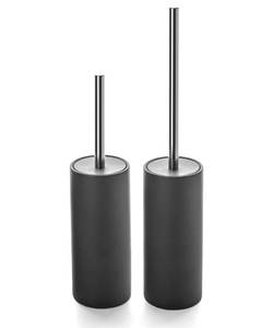 lot 11587 image: Viosuniu Matt Gray Ceramic Toilet Brush and Holder Set, Freestanding Toilet Bowl Cleaners Brush, Scrubber Brush for Toilet, Bathroom Accessories with Stainless Handle, Deep Cleaning