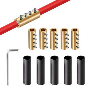 lot 12233 image: GRZWAYS 6 8 10 AWG Gauge Wire Connector Nut Kit, 80A Splicing Quick Wiring Connection Terminal, Circuit Connector Wire Connector with Screws and Waterproof Heat Shrink Tube (5 Sets)