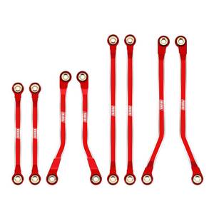 lot 12237 image: INJORA High Clearance Links Set - CNC Aluminium Chassis Link for TRX4M High Trail K10 F150 Upgrade 118 RC Crawler��Red��