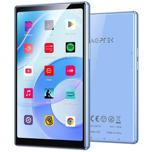 lot 12240 image: AGPTEK 5 128GB MP3 Player with Bluetooth and WiFi, T09 Touch Screen Andriod 13 Music Player with Spotify, Audible, YouTube, Up to 1TB(Blue)