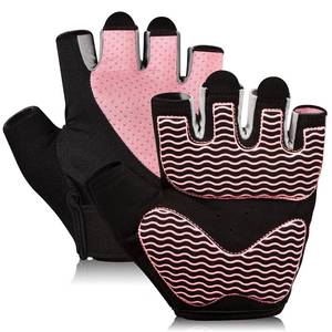 lot 12300 image: sunnex Workout Gloves for Women - Breathable Weight Lifting Gloves with Non-Slip Silicone Padding, Fingerless Gym Gloves for Cycling, Rowing, Pull Ups & Training (4 Sizes)