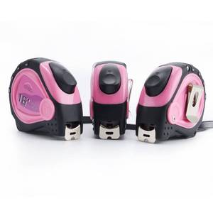 lot 12308 image: Lichamp Small Tape Measure 16 Feet, Pink Tape Measure Mini 3 Pack 16ft x 34in with 18 Fractions, 0316PK