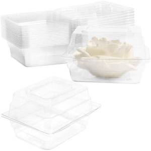 lot 12312 image: Bright Creations Corsage Boxes - 20-Pack, 4.9 x 4.1 x 3 In Clear Plastic - Plastic Holder & Boutonniere Storage Cases - Floral Gift Boxes for Weddings & Proms