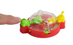 lot 12349 image: Worlds Smallest Hungry Hungry Hippos, Super Fun for Outdoors, Travel & Family Game Night, Multicolor, Miniature