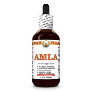lot 12350 image: Amla Extract, Tincture for Heart & Immune Support, Promotes Lipid Balance, Supports Liver Wellness, Encourages Normal Blood Flow, Natural Rejuvenation - 2 fl.oz