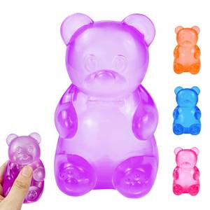 lot 12360 image: Gummy Bear Squishy, Stress Bear Taba Squishy, Taba Squishy Toys for Kids, Stress Balls Valentines Day Gifts Birthday Gifts Party Favors-Purple