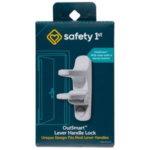 lot 12365 image: Safety 1st OutSmart Child Proof Door Lever Lock, White, 1 Count