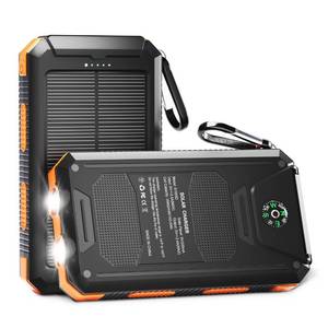 lot 12374 image: YELOMIN 38800mAh Solar Power Bank, Portable Charger USB-C Fast Charging Compatible with iPhone Samsung, Dual LED Flashlight Battery Pack, 3 Output Backup Charger for Camping Hiking Outdoor Emergency