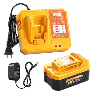 lot 13420 image: Abeden 5.0Ah Battery Replacement for Dewalt 20V Max Battery, Dual Charger Station DCB112 Fast Charger  AC Adapter, with USB & Type-C Ports, Compatible with Dewalt 20V Series Tools