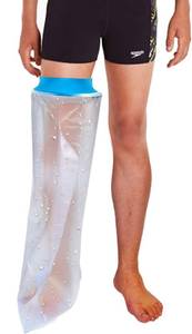 lot 14056 image: Asunby Leg Cast Covers for Shower Adult,Waterproof full Leg Cast Protector for ShoweringSwimming,Reusable Elastic Cast Bag for Broken Knee Foot Ankle Burns Care Supplies, After Surgery Gifts