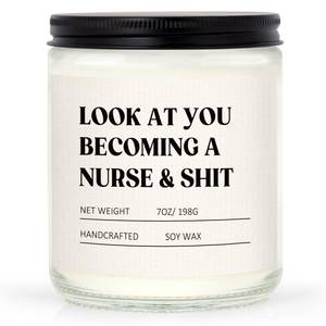 lot 14119 image: Craftique Nurse Gifts for Women Men- Funny Nurse Candle- Cool AppreciationGraduationBirthdayLPN RN Gifts for Nurses, Nursing Student Gift, Nursing School, FutureNew Grad, Nurses WeekDay Gift