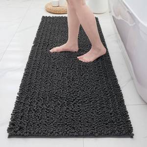 lot 14139 image: ILANGO Bathroom Rugs Dark Grey 44x24,Extra Soft Absorbent Chenille Bath Rugs,Thick Non-Slip Shaggy Bath Mat,Machine Washable Quick Dry Bath Mats for Bathroom Floor, Tub, Shower Accessories