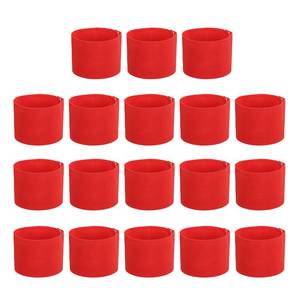 lot 14162 image: PATIKIL Soccer Captain Armband, 18 Pcs Captain Arm Bands for Soccer Elastic Captain Arm Band Sports Captain Armbands for Youth Adult Football Team Training Red