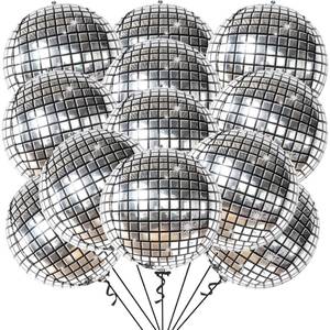 lot 14179 image: KatchOn, Silver Disco Ball Balloons - 22 Inch, Pack of 12  Shiny Disco Ball for Disco Party Decorations  4D Sphere Disco Balloons for Disco Bachelorette Party Decoration, Graduation Decorations 2026