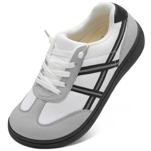 lot 14192 image: LeIsfIt Womens Barefoot Slip-On Sneakers Wide Toe Box Breathable Comfort Shoes for Tennis Walking & Everyday White Size 11