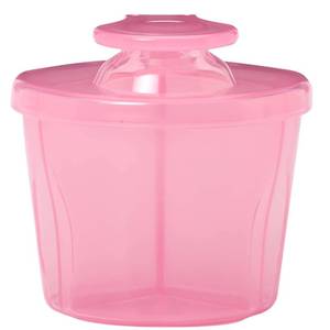 lot 14216 image: Dr. Browns Travel Formula Dispenser with Lid, BPA Free - Pink - Holds 27oz
