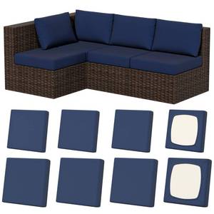 lot 19901 image: Vorshape 8Pcs Stretch Patio Cushion Covers, Outdoor Couch & Sofa Replacement Slipcovers for Patio Furniture Cushion Covers, Washable Reusable Furniture Protector