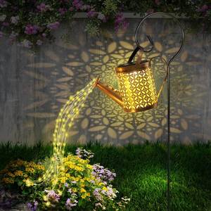 lot 20013 image: Watering Can with Lights,Solar Lanterns Outdoor Hanging Waterproof Garden Decor,Solar Outdoor Garden Decorative,Decorations for Lawn Path Patio (1)