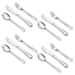 lot 20056 image: HaWare 12-Piece Kids Silverware, Stainless Steel Toddler Utensils Flatware Set, Preschooler Eating Utensils Includes 4 Spoons 4 Forks 4 Knives, Metal Children Cutlery for Home School, Mirror Finished
