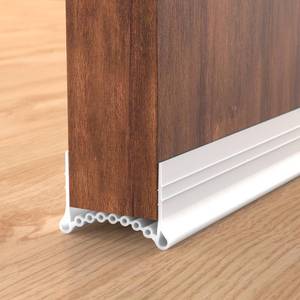 lot 20062 image: SUNMON Silicone Door Draft Stopper, 39in Upgraded Door Slide-On Under Door Seal Blocker, Under Door Sweep Weather Stripping��White��