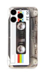 lot 20094 image: FAteamll Case for iPhone 15 Pro Max Matte Finish Heavy Duty Soft Back Cover with Reinforced Corners TPU Soft Bumper Retro Cassette Tape Case Compatible with iPhone 15 Pro Max