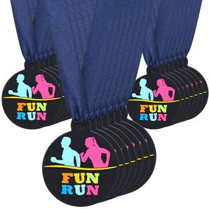 lot 20101 image: AmazingSpark 60 Pcs Fun Run Award Medals, 2 Inch Rubber Medals Bulk Winner Encourage Team Participation for Kids Adults Trophy Award Prize Gift Competitions Graduation Party