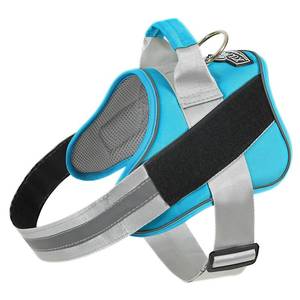 lot 20103 image: Bolux Dog Harness, No-Pull Reflective Dog Vest, Breathable Adjustable Pet Harness with Handle for Outdoor Walking - No More Pulling, Tugging or Choking (OceanicBlue, Small (Pack of 1))