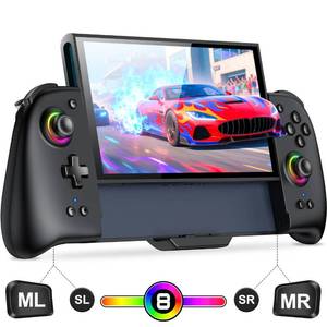 lot 20113 image: Gammeefy Switch 2 Controller �� Hall Effect Joysticks & Enhanced Grip �� One Piece Switch Joypad Replacement Switch 2 Pro Controller with 8-Color RGB Lighting, Turbo, Macros, KeyLinker App (One Joystick Broken)