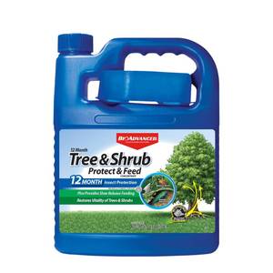 lot 20116 image: BioAdvanced 12 Month Tree and Shrub Protect and Feed Concentrate, 64 oz, Insect Killer, Tree Fertilizer & Plant Food