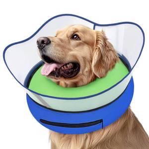 lot 20472 image: Supet Raised Inflatable Dog Cone Collar to Stop Licking, Soft Dog Cone Alternative for Small Medium Large Dogs, Doggie Donut Collar After Surgery