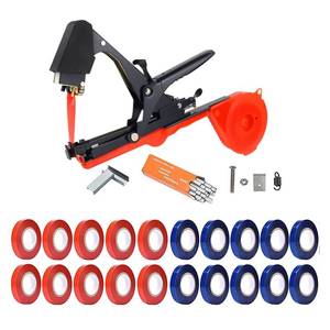 lot 20473 image: Plant Tying Machine,Plant Vine Tying Machine Tool with 10000pcs Staples 20 Rolls Tape Plant Tape Gun for Grapes,Raspberries,Tomatoes,and Vining Vegetables Tying Tool ��Black��