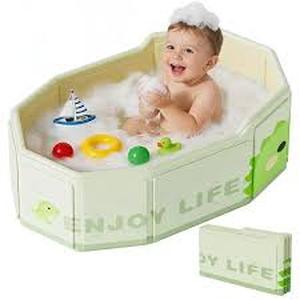 lot 9663 image: EnjOY Folding Baby Bathtub