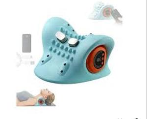 lot 9672 image: Heating Wave Vibration Electric Cervical Pillow