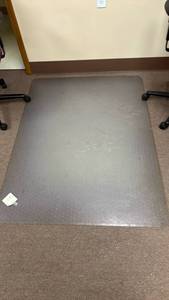 lot 11615 image: Clear Office Chair Mat for Carpeted Floors