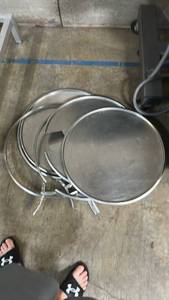 lot 11631 image: Covers for 50 Gallon Drums