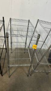 lot 11701 image: Chrome Wire Storage Shelving Unit