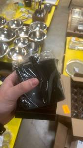 lot 11752 image: Box of 16 Stainless Steel Hip Flask