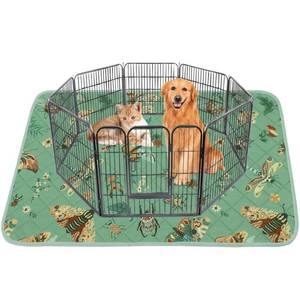 lot 560 image: IEUUMLER Washable Pee Pads for Dogs, 1 Pack Insect Pattern Reusable Waterproof Puppy Potty Pads, Non-Slip Absorbent Pet Training Pads for Playpen Crate Bed EU014 - Retail $37