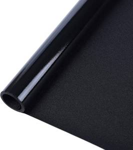 lot 577 image: rabbitgoo Blackout Window Film, Removable Window Tint in House Static Cling, Darkening Privacy Heat & Light Blocking, Window Cover Day Sleep for Home Garage Bedroom Black 17.5 x 78.7 Inches - Retail $10