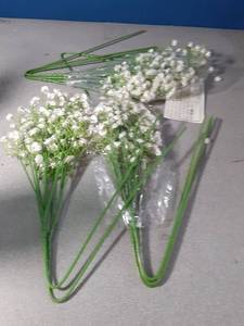 lot 664 image: Sukh 10PCS Baby Breath Artificial Flowers Fake Babys Breath Gypsophila Flowers Bulk Realistic Artificial Flowers Bouquet Flores Artificiales para Decoracion for Wedding Party Home Decoration - Retail $10