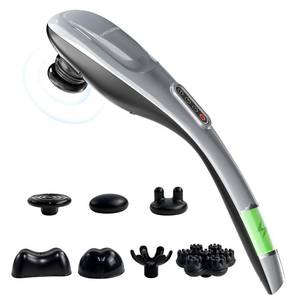lot 784 image: MEGAWISE Handheld Back Massager  Deep Tissue Percussion Massage for Back, Neck, Shoulders, Waist and Legs (Cordless Silver) - Retail $23
