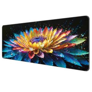lot 790 image: Dynippy Thin Extended Gaming Mouse Pad ��31.5  11.8  0.08 inch�� with Stitched Edges Large, Long XXL Keyboard and Mouse pad Desk Mat for Gaming Office & Home - Flower 30 - Retail $14